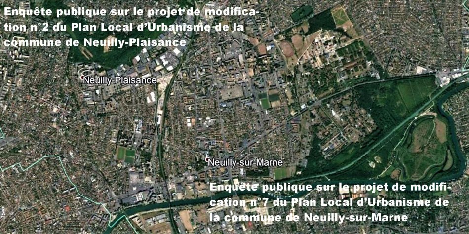 Modifications des PLU de Neuilly-Plaisance et Neuilly-sur-Marne.